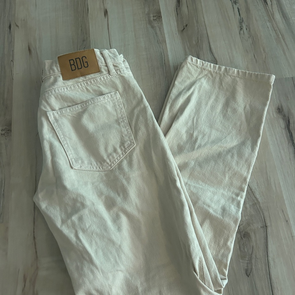 BDG Light Beige Corduroy Trousers